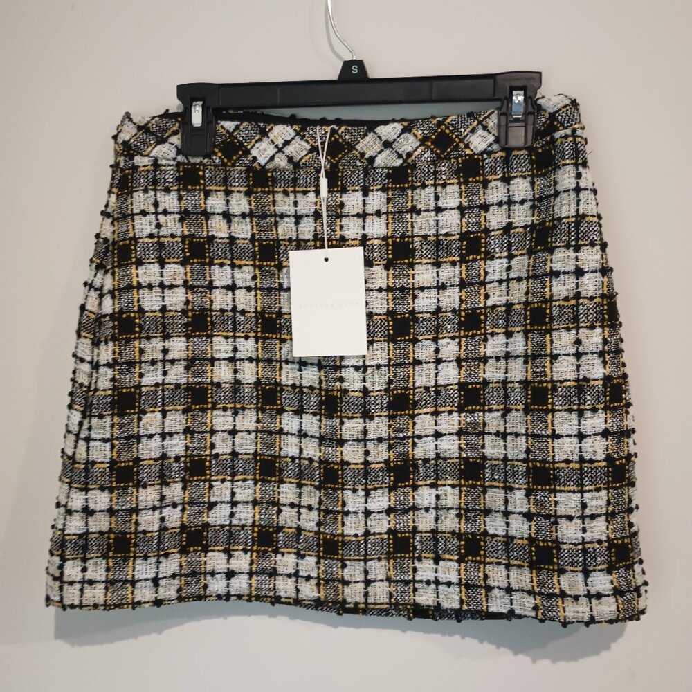 Endless Rose Tweed Hem Pencil Mini Skirt NWT Size Juniors Large